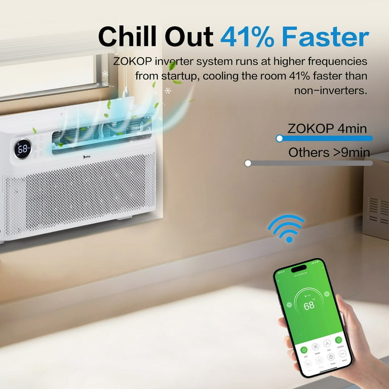 Free Shipping! Ktaxon 8000 BTU Inverter Window Air Conditioner