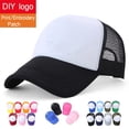 thumbnail image 2 of Custom DIY Logo Print Mesh Trucker Cap Unisex Cap Casual Plain Baseball Cap Adjustable Snapback Hats For Women Men Trucker Cap56-59cm&No Logo Gao Jinjia LED, 2 of 2