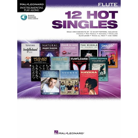 12 Hot Singles: For Flute, (Paperback)