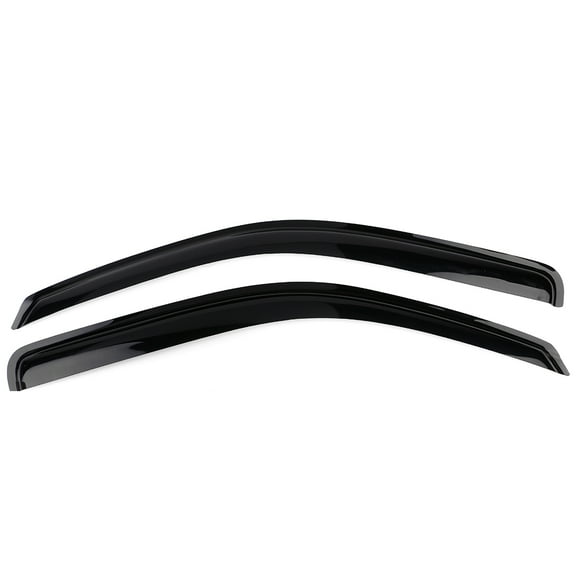 Ikon Motorsports Compatible with 04-12 Chevy Colorado & GMC Canyon Standard Cab Acrylic Window Visors Vent Deflector Rain Guard 2Pc Set