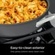thumbnail image 3 of Ninja CW69010 NeverStick Comfort Grip Juego de utensilios de cocina de 10 piezas, antiadherente, duradero, resistente a los arañazos, apto para lavaplatos, horno hasta 400 °F, asas de silicona, gris, 3 of 5