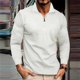 thumbnail image 1 of pstuiky Camisas casuales de manga larga para hombre, Camisa informal de color liso con cremallera y manga larga y cuello alto para hombre camisetas de hombre xl, 1 of 6