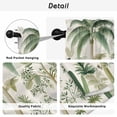 thumbnail image 5 of Green Palm Tree Kitchen Curtains, Summer Beach Cactus Light Filtering Window Curtain Panels, 2Pcs Rod Pocket Window Treatments Set for Cabin Bathroom Bedroom 52x45 Inches, 5 of 9