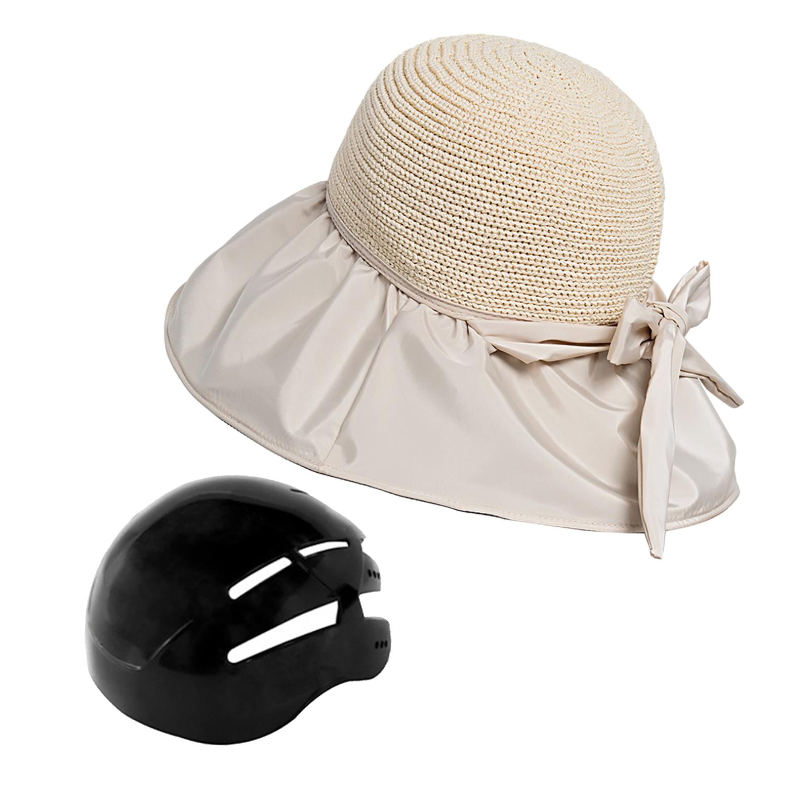 harayaa Bicycle Helmet Cap Surf Bucket Hat Cyclist Helmet Sun Protection Modern Helmet Beige