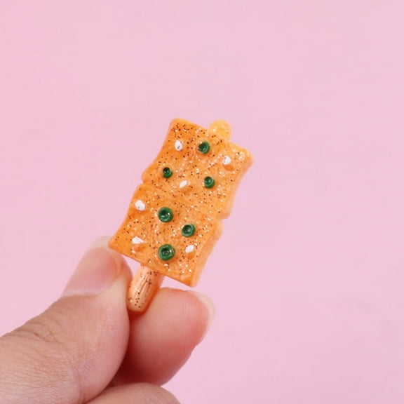 5pcs 1:12 Dollhouse Miniature Resin Food Simulation Snacks Model Accessories Kids Toys