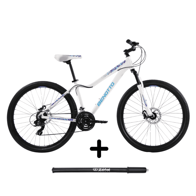 Combo Bicicleta Benotto Lhotse R27.5 24v con Bomba de aire