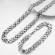 thumbnail image 2 of Elegant Stainless Steel Men's Jewelry Set - Egyptian Byzantine Flat Bangle Necklace Set for a Timeless Look, 2 of 5