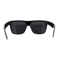 thumbnail image 4 of Polarized Mens Classic Sport Flat Top Horn Rim Large Sunglasses Shiny Black, 4 of 4