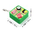 Sushi Box Keychain Toy with Press Buttons, Compact Smooth-Shell Charm ...
