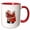 Red/White, variant on 3drose, Nostalgic Mr and Mrs Claus Festive Christmas Couple, 11oz Mug