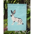 thumbnail image 3 of Caroline's Treasures BB8135GF English Spot Rabbit Blue Check Flag Garden Size , Small, multicolor, 3 of 3