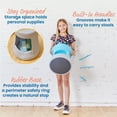 thumbnail image 4 of ECR4Kids Active Storage Wobble Stool, 15in Seat Height, Children's Furniture, Cyan/Light Grey, 4 of 9