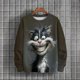 thumbnail image 3 of Suéter de otoño e invierno para hombre con estampado 3D de animales, suéter deportivo para ciclismo, suéter cálido, moda urbana, informal, parodia para hombre, 3 of 5