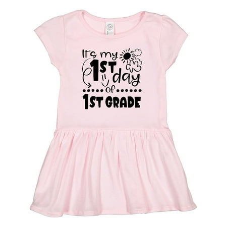 

Inktastic It s My 1st Day of 1st Grade Clouds and Sunshine Gift Toddler Girl Dress