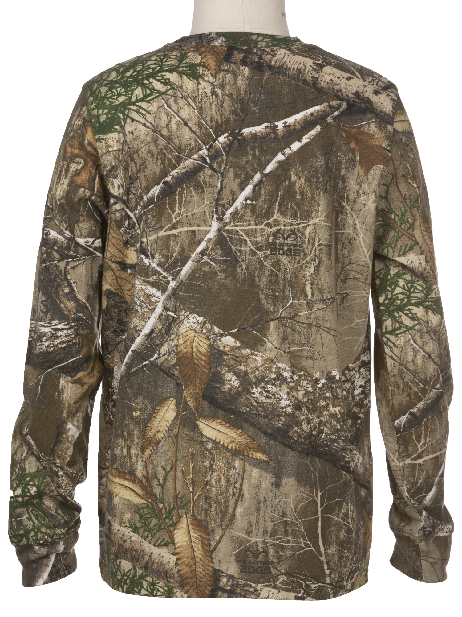 Realtree Edge Youth Long Sleeve Scent Control Hunting Camouflage Tee Shirt, XL (14-16)