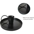 thumbnail image 3 of Candle Holder Vintage Metal Candle Holder Creative Candle Holder Holder For Fixed Placement Of Candles And Table Decorations (1pcs-black), 3 of 5