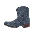 thumbnail image 2 of Roper Women's Stone Wash Denim Western Booties Snip Toe Blue 10 1/2 M, 2 of 6