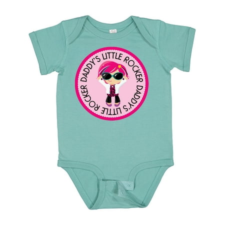 

Inktastic Daddys Little Rocker Girl Gift Baby Girl Bodysuit