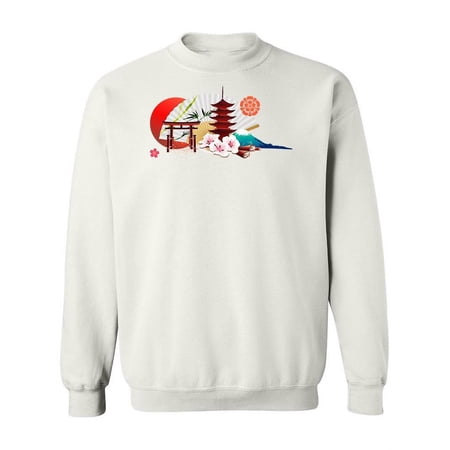 Traditional Japanese Scenery. Sweatshirt Women -Image by Shutterstock Female 4X-Large