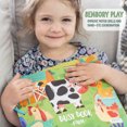 thumbnail image 3 of Toddler Busy Book, Montessori Farm Busy Book Toy for Kids, DIY Quiet Book Preschool Sensory Toys, Infant Road Travel Essential, 3 of 6