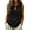 Black, variant on Womens Crew Neck Keyhole Cutout Sleeveless Textured Tops Solid Casual Summer Clothing