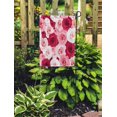 thumbnail image 2 of JSDART Coloré Motif Rouge et Rose Roses Fleur Floral Marron Couleur Jardin Drapeau Décoratif Drapeau Maison Bannière 28 X 40 Pouces, 2 of 2