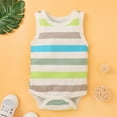 Baby Boys Girls Letter Cartoon Sleeveless Romper Clothes Bodysuit Baby