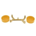 thumbnail image 3 of Sam's Pets Coco Dual Pet Bowl with Wood Stand 5.11'' in Yellow - 10.8, 3 of 5