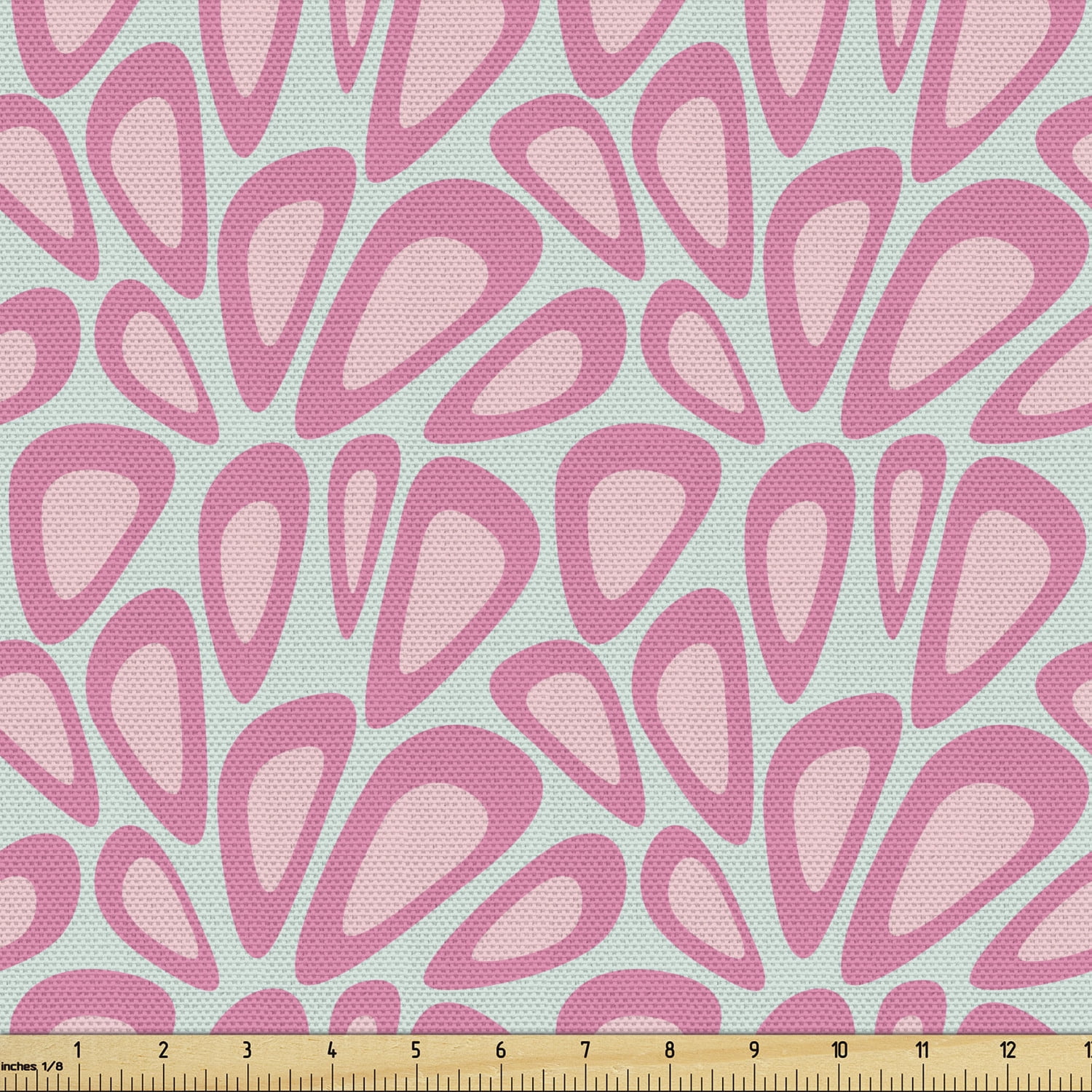 Abstract Fabric by the Yard, Composition of Random and Bizarre Shapes ...