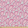 thumbnail image 1 of Abstract Fabric by the Yard, Composition of Random and Bizarre Shapes in Pastel Shades, Decorative Upholstery Fabric for Sofas and Home Accents, Cadet Blue Pink by Ambesonne, 1 of 5