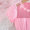 thumbnail image 5 of Avrntaa Toddler Girls Tulle Dress Puff Short Sleeve A-Line Flowy Dress Casual Party Dresses 4-8Y, 5 of 8