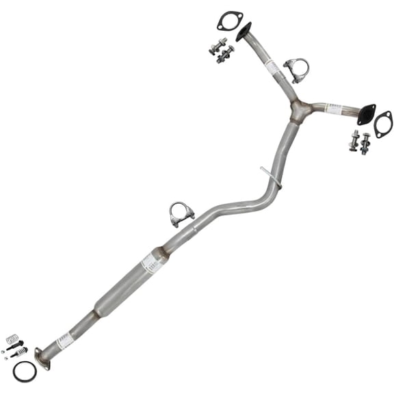Northeastern Exhaust Resonator Assembly & Y-Pipe Fits 2009-2013 Subaru Forester 2.5L - Direct Fit | Stainless Steel