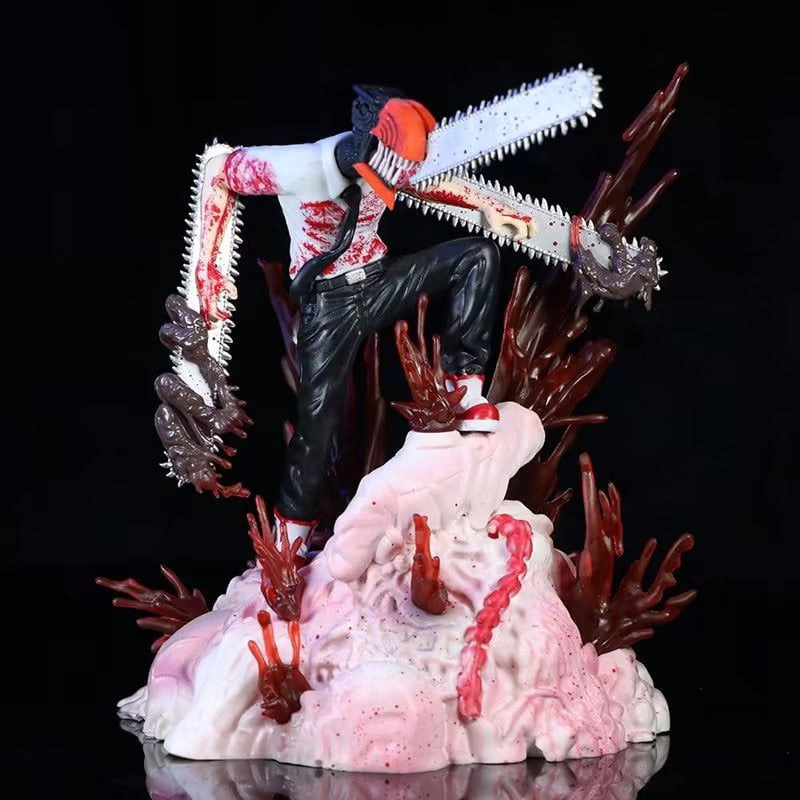 Denji Figure（7" Scale）PVC Statue Anime Figures Action Chainsawman Model Collection Decoration.Multicolor