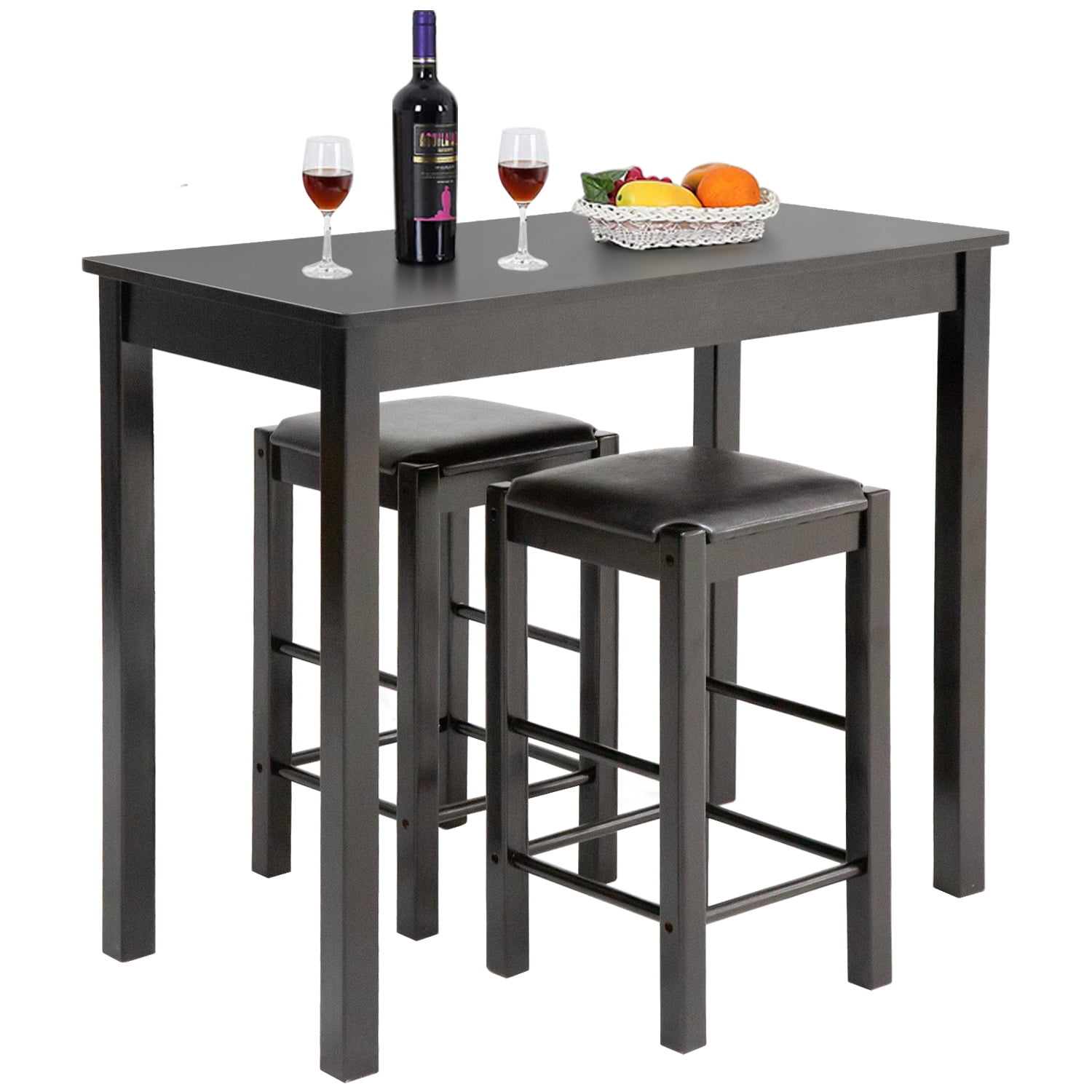 YRLLENSDAN 3 PCS Dining Table Set, Dining Table and Chairs Set Dining ...