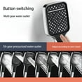 thumbnail image 7 of High-Pressure Shower Head - Powerful Rain Shower with 5 Spray Modes | 10×26cm Black/Silver Plastic Showerhead | Water Saving & Anti-Clog Design | Easy Installation, 7 of 7