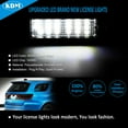 KDM LED License Number STF9 Plate Light Assembly Compatible with 2015