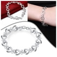 thumbnail image 2 of Pulsera de la joyería de la pareja pulsera completa en forma de corazón pulseras en forma de corazón, 2 of 8