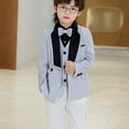 thumbnail image 6 of SELONE Black Suit Jacket for Boy Party Performance Coat Sequins Lapel Collar Back to School Uniform Preppy Dresswear, 6 of 7
