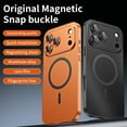 thumbnail image 2 of ELEHOLD for iPhone Air Case, Compatible with Mag Safe Accessory,Luxury Slim Fit Rugged Security Lock Shockproof Anti-Scratch Case with Lens Protector for iPhone Air,Titaniumblue, 2 of 6