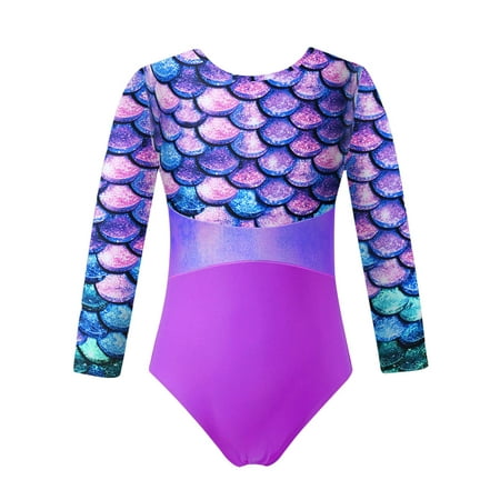 

TiaoBug Kids Girls Print One Piece Gymnastics Dance Leotards Sleeveless Ballet Dancing Athletic Bodysuit