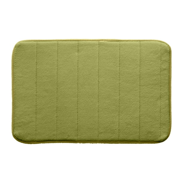 Yhmxh Alfombrillas de baño para baño Alfombra de baño Tapetes de vellón grueso acolchados para cocina y baño, tapetes de espuma de color liso para puerta de entrada, 50 x 80 cm Decoración del baño