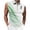 A Green, variant on Men's Zip Collar Sleeveless Golf Shirt, Gradient Polka Dot Breathable Athletic Tank Top for Golf, Fitness & Summer Casual Wear Blue,XL