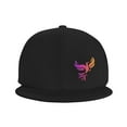 thumbnail image 3 of DouZhe Flat Brim Cap Snapback Hat, Animal Bird Phoenix Imprime Casquette de Baseball Adulte Noir Réglable, 3 of 6