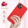 thumbnail image 4 of Entronix Silicone Soft Case Designed for iPhone 13 Shockproof Durable Slim Fit, Red, 4 of 8