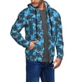 thumbnail image 2 of Goofa Bohemian Sea Turtle Pattern Mens Full-zip Hoodie, Zip-up Pullover Hooded Sweatshirt, Kangaroo Pocket Hoodie Ideal for Daily Wear, Travel, and Home-Small, 2 of 5