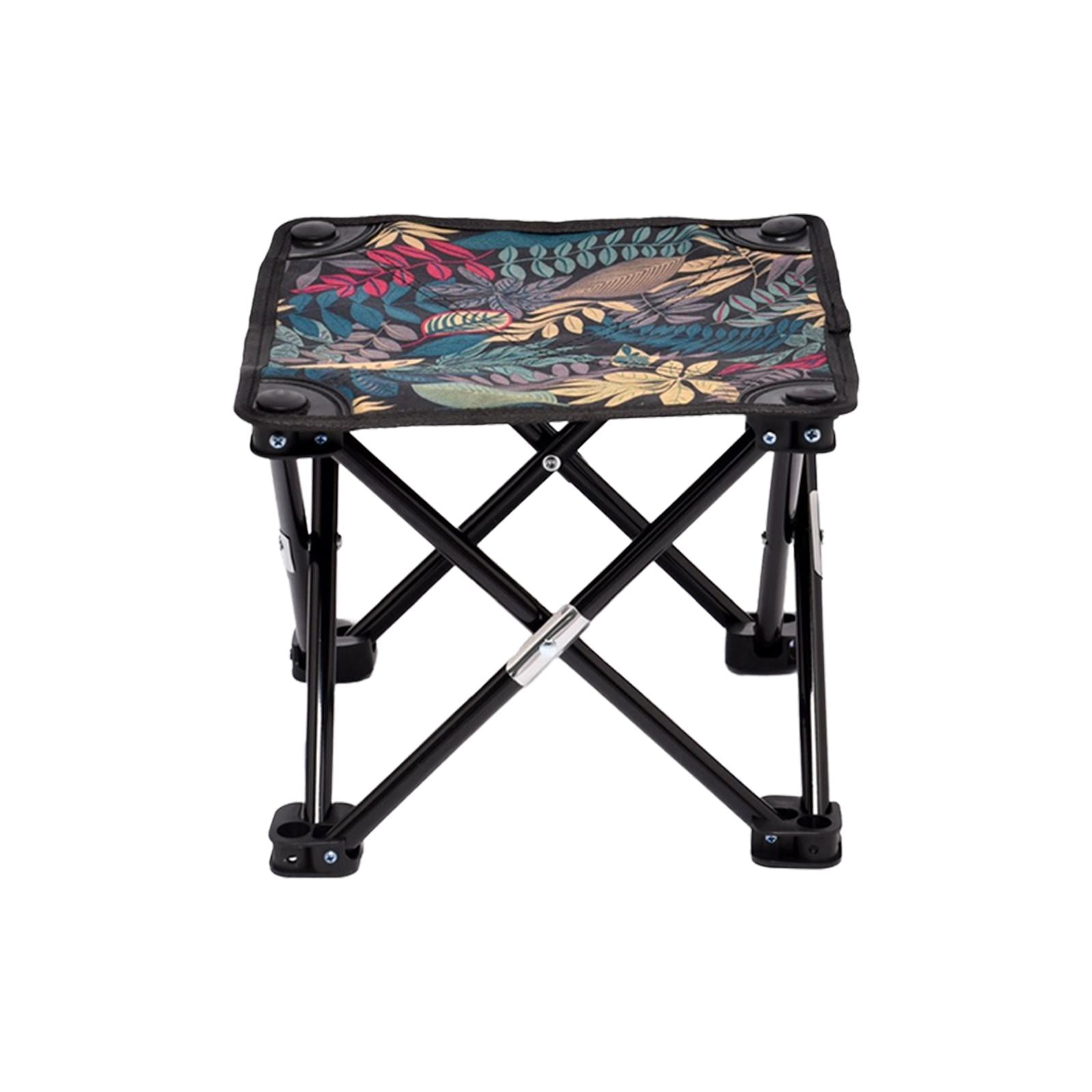 Foldable Footstool Camping Chair Foot Stool for Lounge Walking Hiking Travel Style D