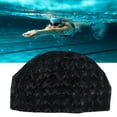 thumbnail image 4 of Swim , Waterproof Ear Protection Bathing  Elastic Bright Color Swimming Hat Swimming   For Men For Swimming For Women For Bathing Pearl Black, 4 of 8
