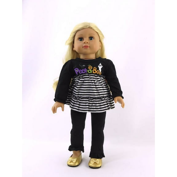 Peek-a-Boo Pant Set Halloween Costume |Compatible with 18" American Girl Dolls, Madame Alexander, Our Generation, etc. | 18 Inch Doll Clothes