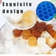 thumbnail image 4 of Bandejas para cubitos de hielo para congelador con tapa, 37 rejillas de silicona para moldes de cubitos de hielo pequeños, fácil de liberar, reutilizables en contenedores organizadores o cubos de, 4 of 5