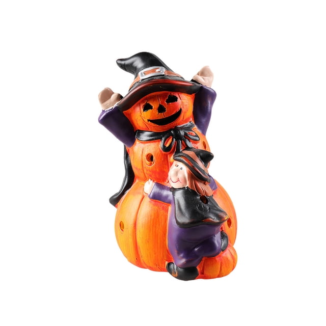 Inteprter Lámpara de calabaza de Halloween Suministros para fiestas Celebración de festivales interesantes Decoración brillante alimentada por Kits de decoración para fiestas Tipo 1 Inteprter HA068061-01B